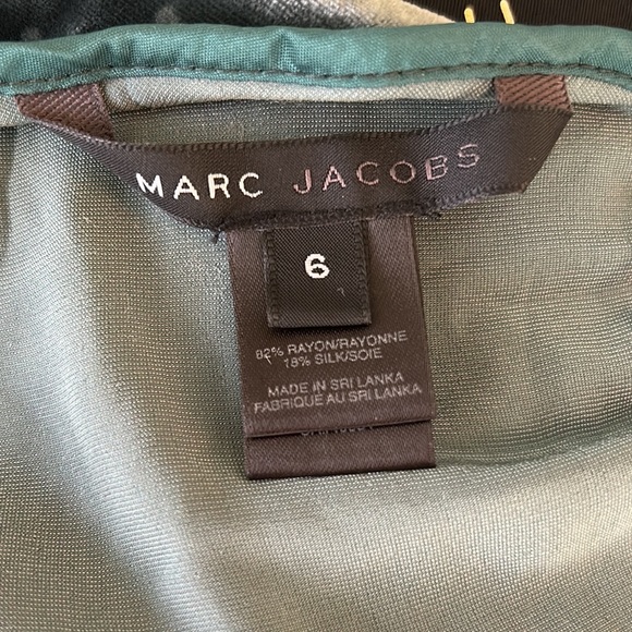 Marc Jacobs Moss Green Polkadot Velvet Peplum Tank Top - 6 - Picture 8 of 10